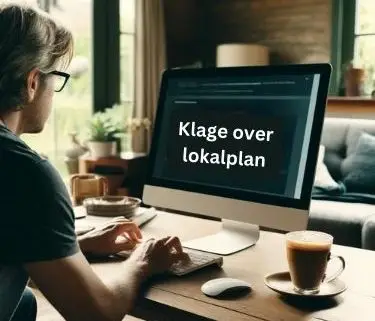 Klage over ny lokalplan for Risbjergkvarteret, skabt med AI (DALL-E)