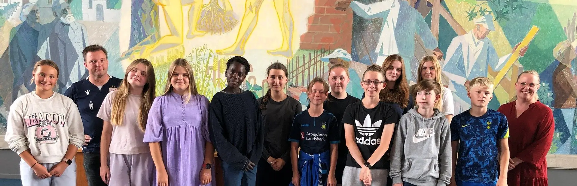 Medlemmer af Børne- og Ungdomsrådet i Hvidovre Kommune i september 2023.