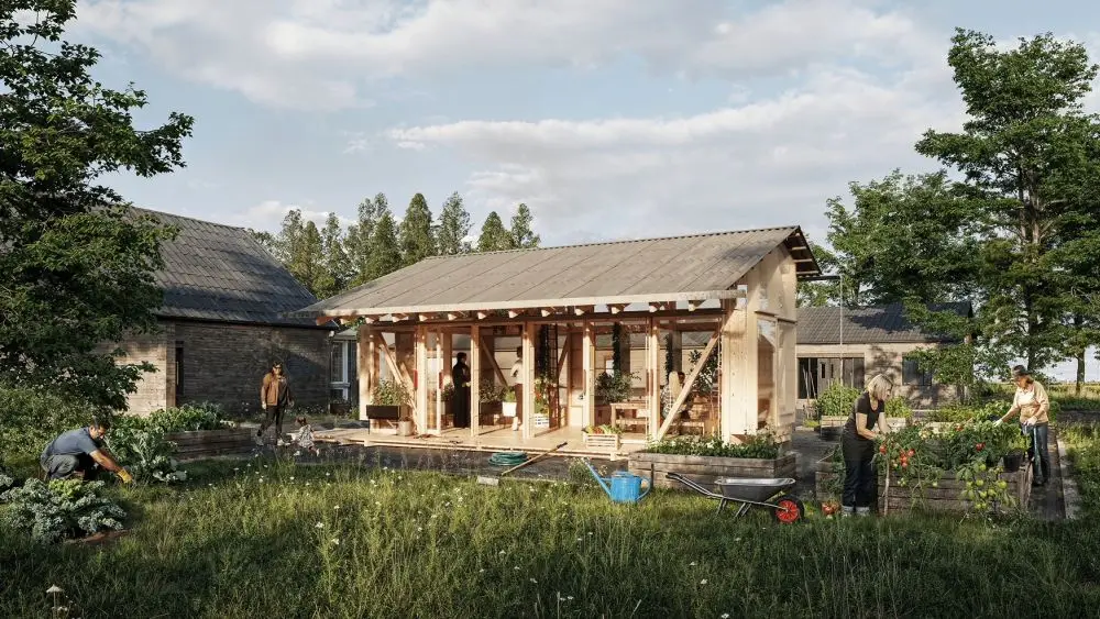 Realdanias bygning Udestuen som del af projektet Vores Sted