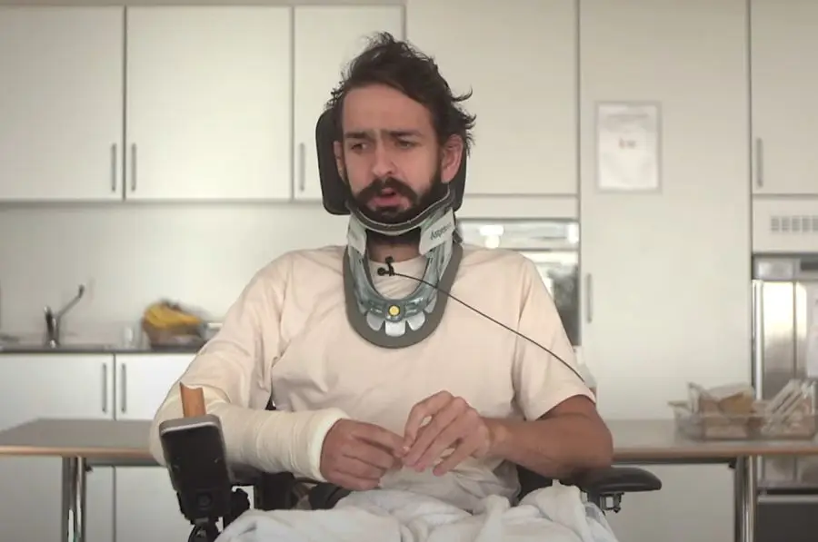 Carl Rosenberg fra Nørrebro Cykleklub, screendump fra fundraiser-video