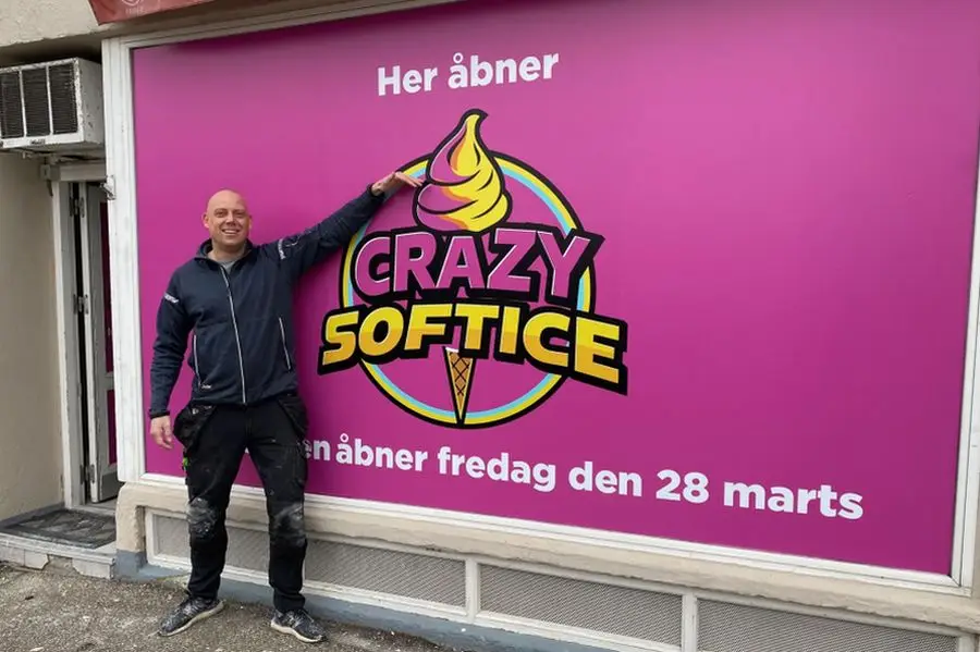Crazy Softice er en ny isbutik, der åbner i Hvidovre i marts 2025