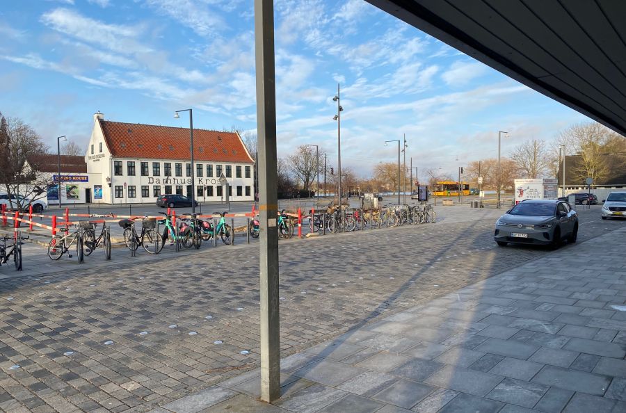 Udsigt fra Ismageriets nye butik på Damhustorvet i Rødovre