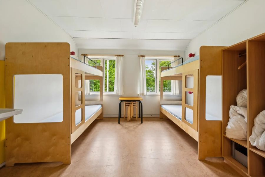 Soveværelse på Svejbæk Færgegård