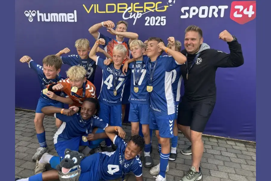 BK Frihedens U13-drenge vinder guld til Vildbjerg Cup