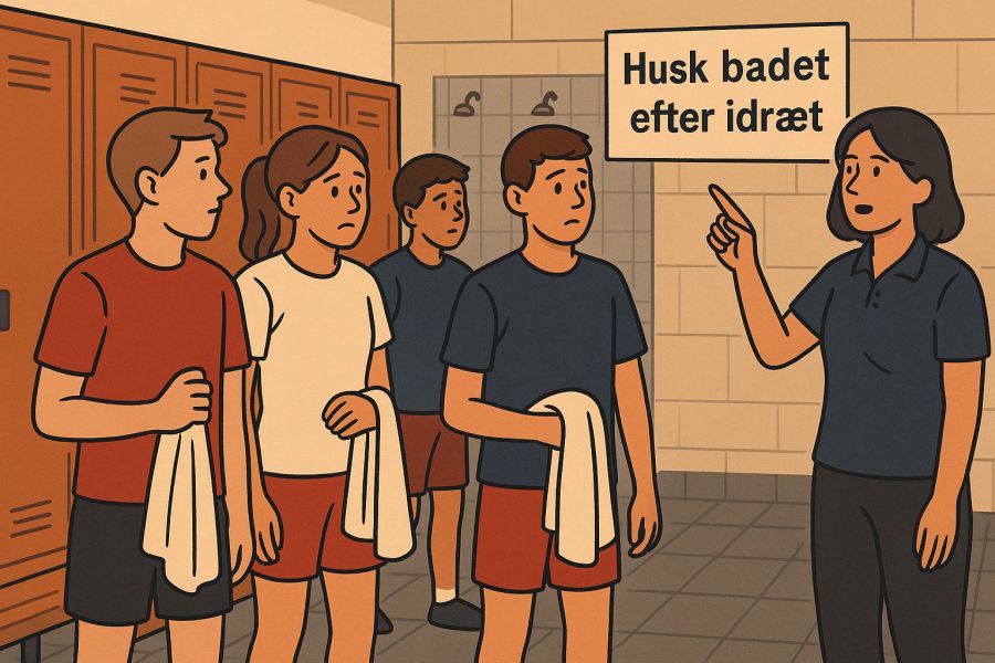 Elever vil ikke bade efter idræt