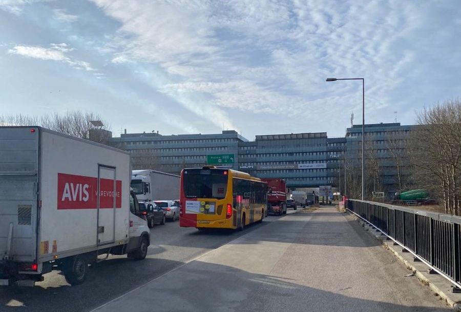 Trafikprop ved Avedøre Holme