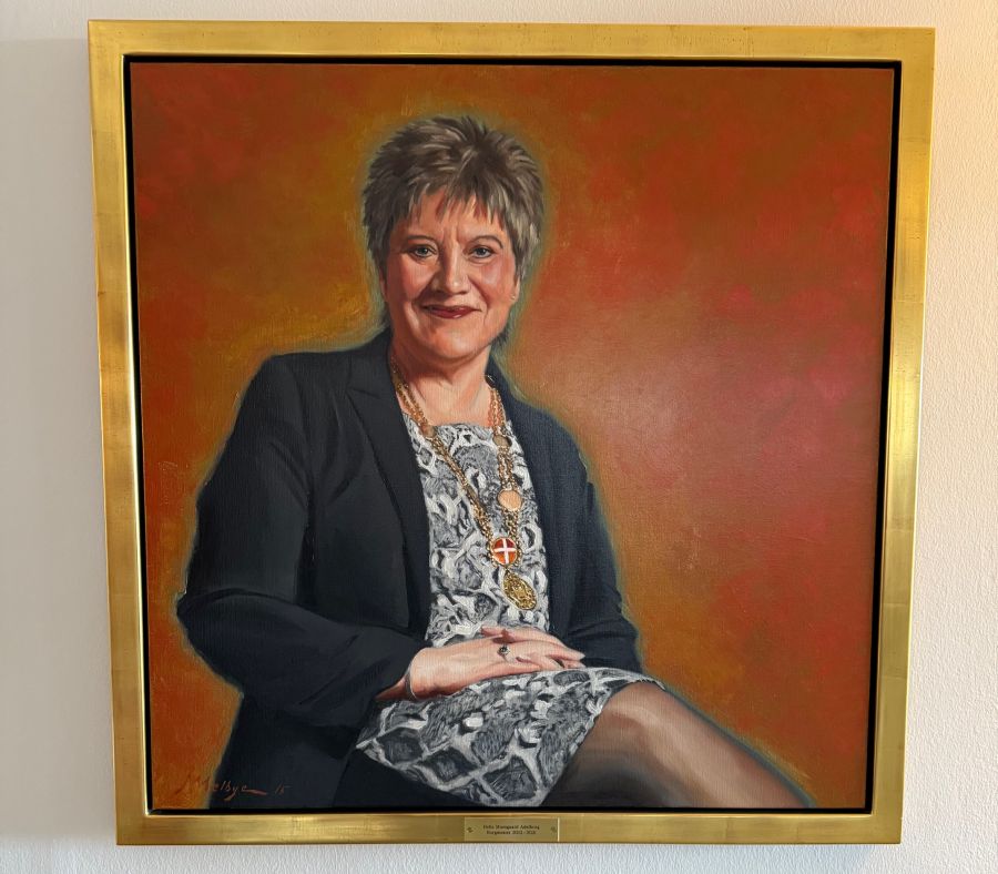 Helle Adelborg, borgmesterportræt, Hvidovre