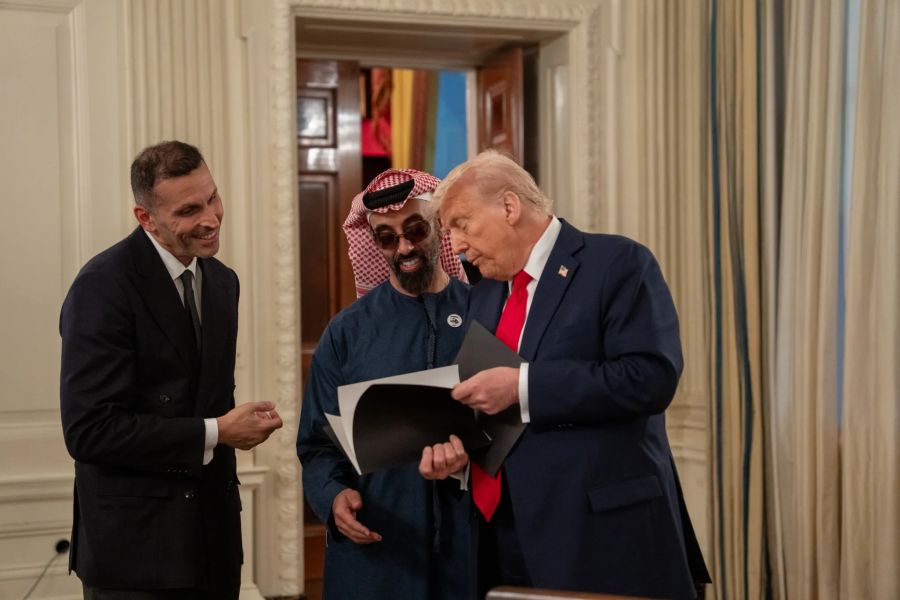 Sheik og Donald Trump til møde i Det Hvide Hus