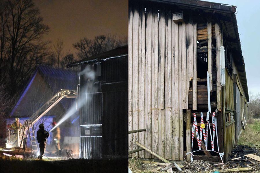 Brand ved Stevnsbogård