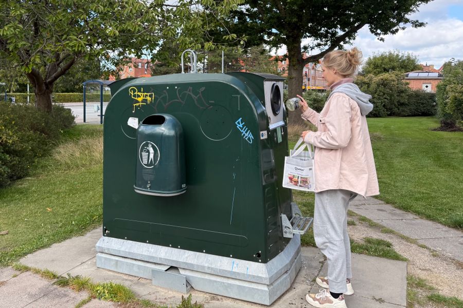 Glascontainer i Hvidovre