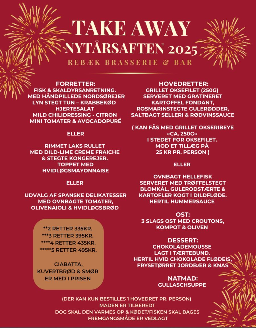 Nytårsmenu, Rebæk Brasserie