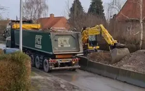 Maskiner på Rebæk Allé i Hvidovre