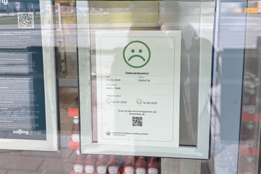 Sur smiley i Netto