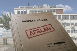Afslag foran Hvidovre Rådhus
