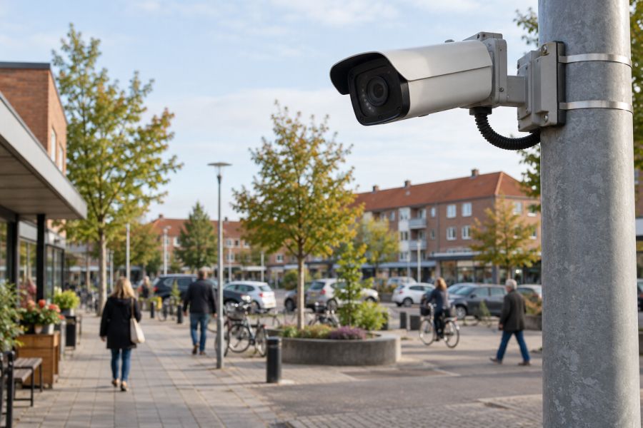 Videoovervågning, skabt med AI